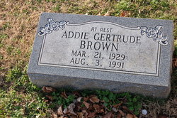 Addie Gertrude Brown 