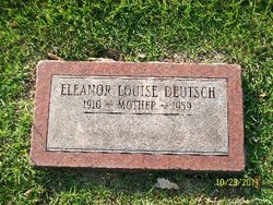 Eleanor Louise <I>Boldenweck</I> Deutsch 
