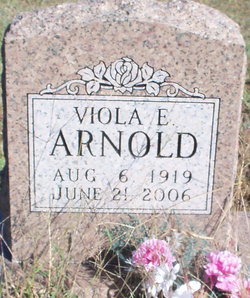 Viola E. <I>Burchfield</I> Arnold 