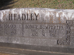 Bobbie Earl <I>Humphreys</I> Headley 