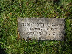 Prudence Bell “Prudie” <I>Watt</I> Alexander 