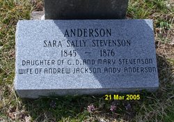 Sarah Jane “Sallie” <I>Stephenson</I> Anderson 