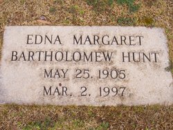 Edna Margaret <I>Bartholomew</I> Hunt 
