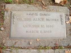 Phoebe Alice <I>Allen</I> McPike 