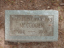 Katherine <I>Parsons</I> McCudden 