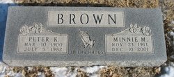 Minnie M. <I>Buller</I> Brown 