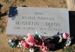 Rutha Indiana <I>McGuffin</I> Dixon 