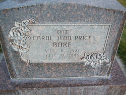 Carol Jean <I>Price</I> Bake 