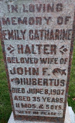 Emily Catherine <I>Halter</I> Hubertus 