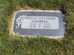 Phyllis <I>Stevenson</I> Gemmill 