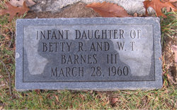 Infant daughter Barnes 