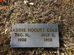 Addie Mae <I>Hocutt</I> Cole 