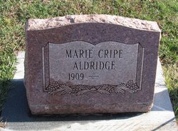 Marie <I>Cripe</I> Aldridge 