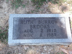Ruth <I>Burrow</I> Brooks 