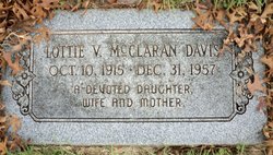 Lottie Virginia <I>McClaran</I> Davis 
