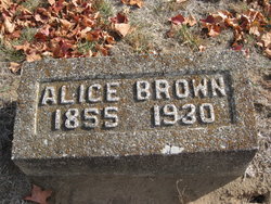 Alice Grey <I>Sanders</I> Brown 