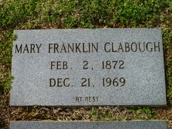 Mary Elvira <I>Franklin</I> Clabough 