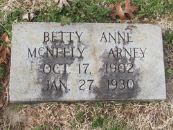 Bettie Anne <I>McNeely</I> Arney 