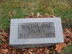 Martha Jane “Mattie” <I>Harlan</I> Brown 