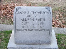 Sadie B. <I>Thompson</I> Smith 