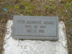 Ruth <I>Manning</I> Adams 