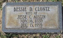 Bessie D <I>Clontz</I> Austin 