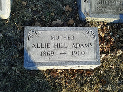 Allie <I>Hill</I> Adams 