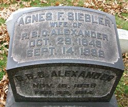 Agnes Forrester <I>Siebler</I> Alexander 