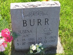Jusina Ida “Jan” <I>Johannes</I> Burr 