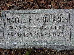 Hallie E Anderson 