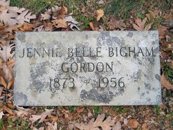 Jennie Belle <I>Bigham</I> Gordon 