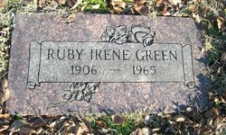Ruby Irene <I>Abraham</I> Green 