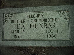 Ida May <I>Dunn</I> Dunbar 