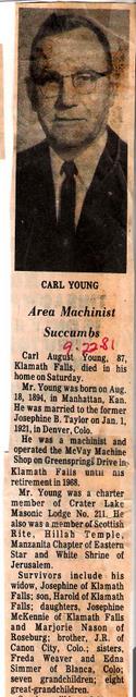 Carl A Young 