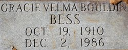 Gracie Velma <I>Bouldin</I> Bess 