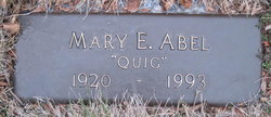 Mary Elizabeth “Quig” <I>Quigley</I> Abel 