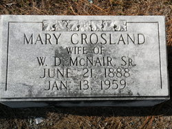 Mary Worth <I>Crosland</I> McNair 