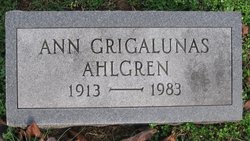 Anne <I>Grigalunas</I> Ahlgren 