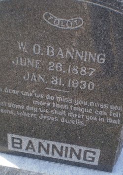 William Otto “W.O.” Banning 