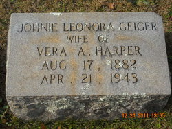 Johnie Leonora <I>Geiger</I> Harper 
