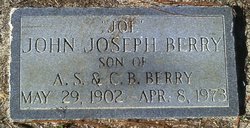 John Joseph “Joe” Berry 