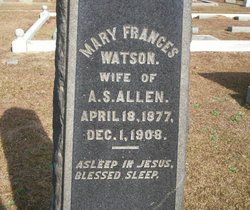 Mary Frances <I>Watson</I> Allen 
