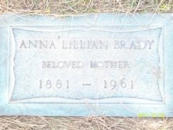 Anna Lillian “Aunt Lilly” <I>Newman</I> Brady 