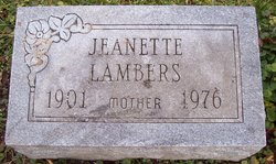 Jeanette “Janet” <I>Bussies</I> Lambers 