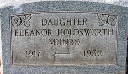Eleanor <I>Holdsworth</I> Munro 