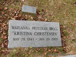 Marianna “Kristina Christensen” <I>Protsman</I> Brock 