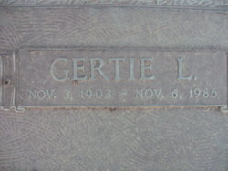Gertrude L “Gertie” <I>Long</I> Bethel 