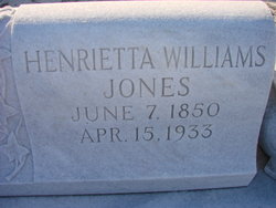 Henrietta Haseltine <I>Williams</I> Jones 