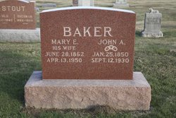 Mary E <I>Ward</I> Baker 