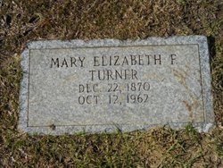 Mary Elizabeth <I>Freeman</I> Turner 